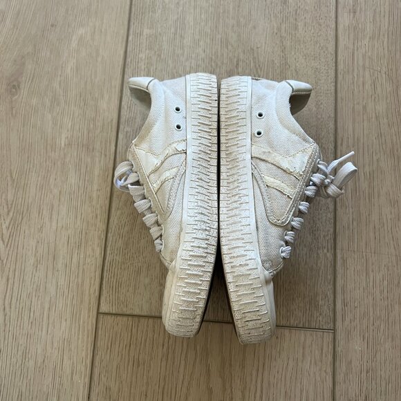 Céline Phoebe Philo Leather Trim Canvas Sneakers White 36 - Picture 5 of 10